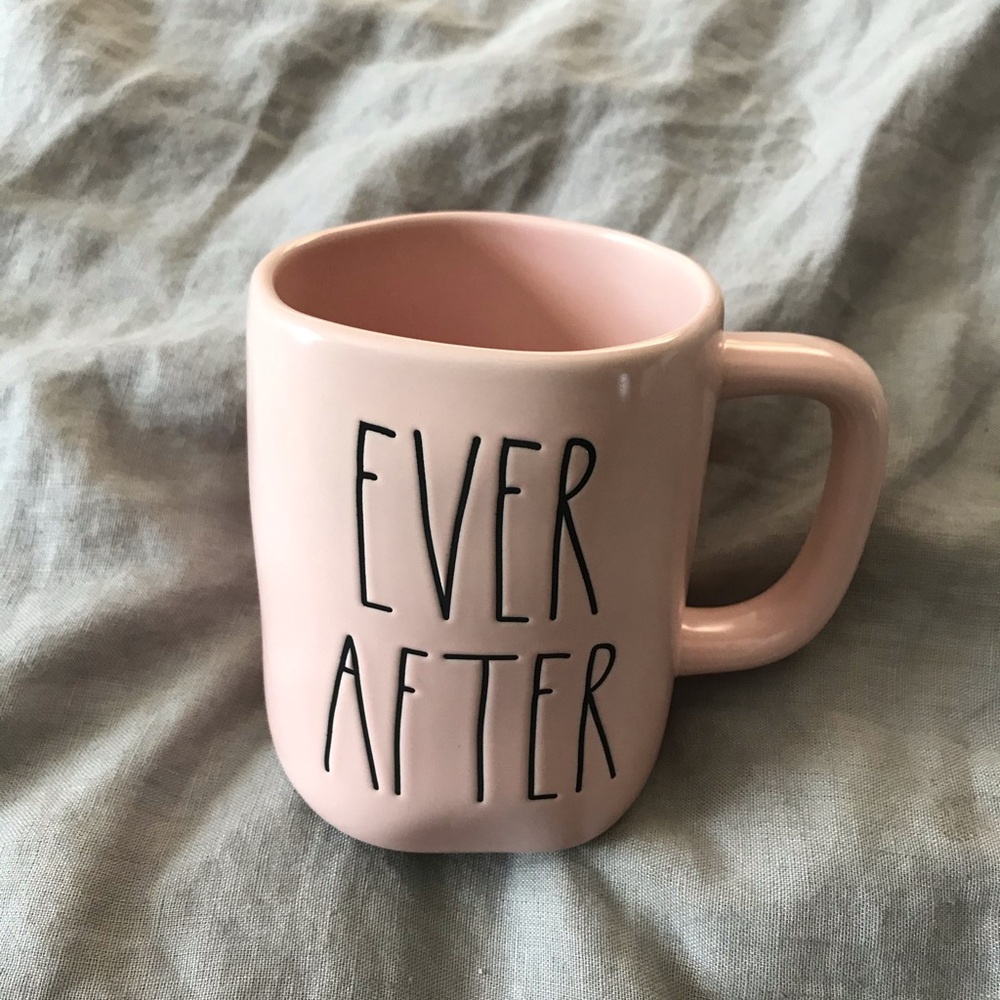 Rae Dunn pink ever after mug